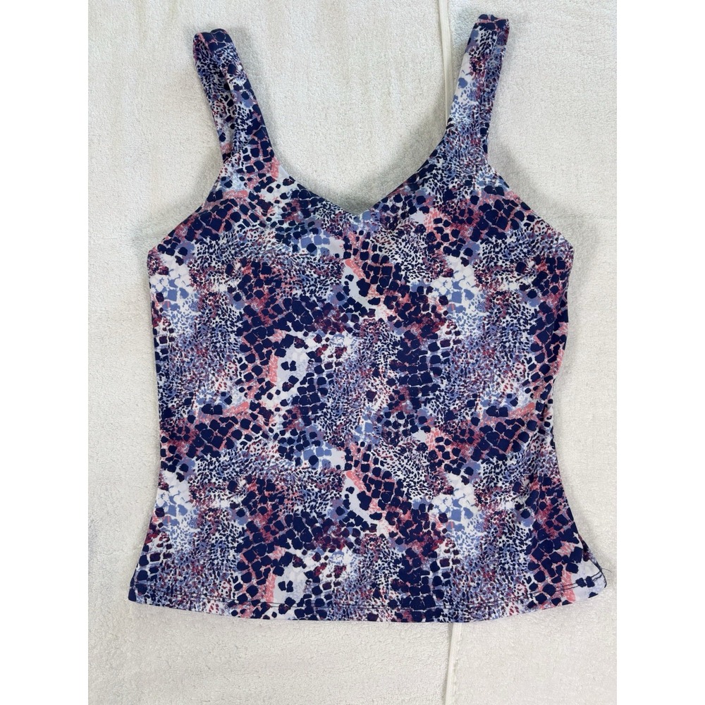 Brisas Women's Sleeveless Crop Top Size Medium Paisley Activewear‎ NWOT